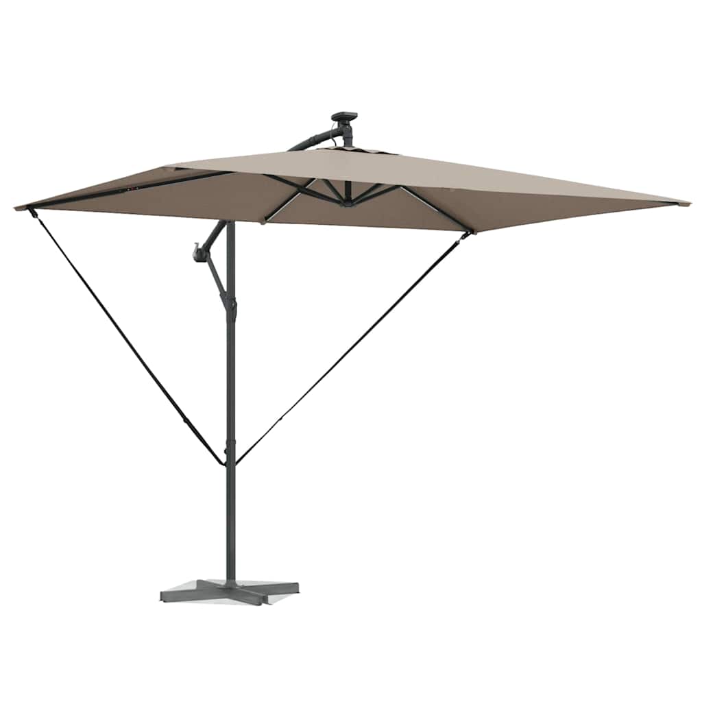 Vidaxx parasol taupe 294 x 200 x 270 cm polyester et aluminium