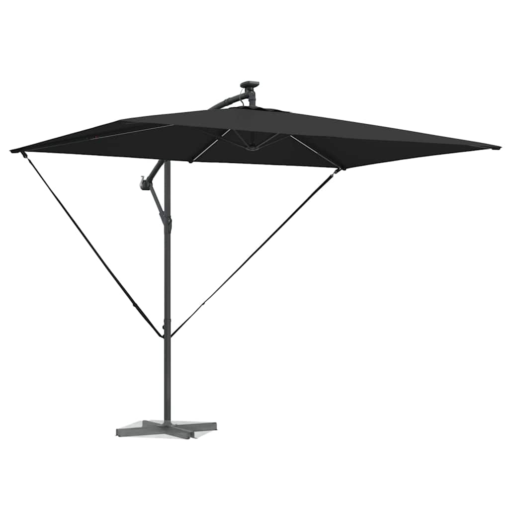 Vidaxx parasol noir 294 x 200 x 270 cm polyester et aluminium