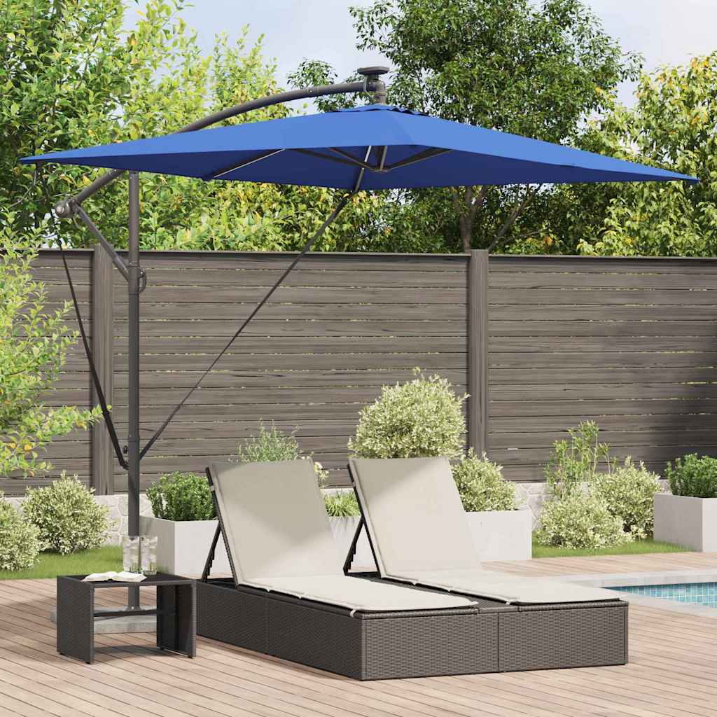Vidaxx parasol bleu azur 294 x 200 x 270 cm polyester et aluminium