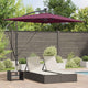 Vidaxx parasol rouge bordeaux 294 x 200 x 270 cm polyester et aluminium