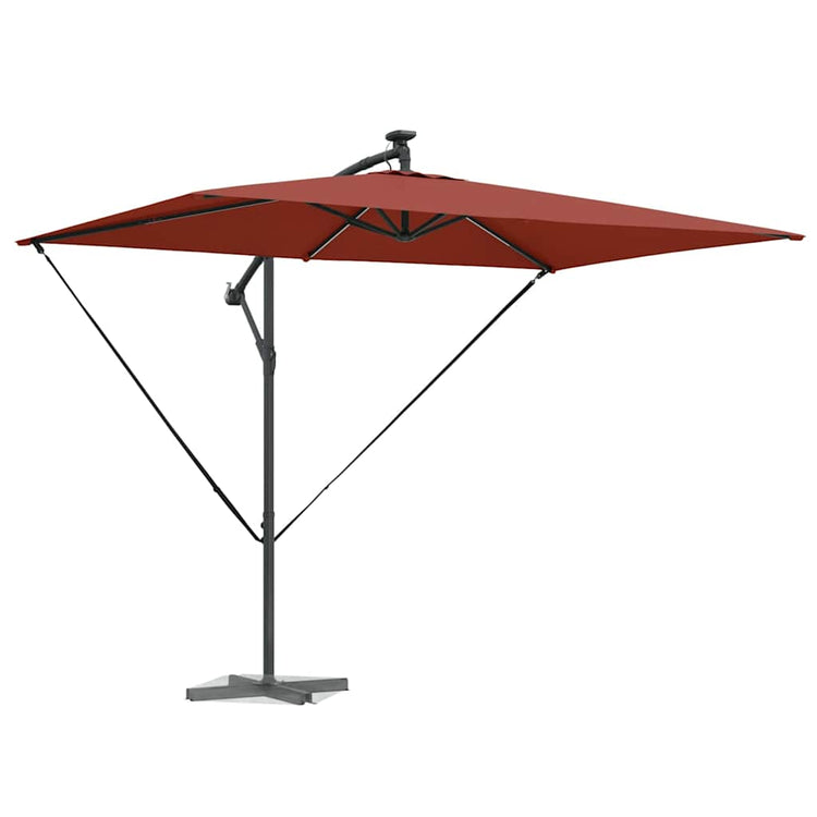 Vidaxx parasol terre cuite 294 x 200 x 270 cm polyester et aluminium