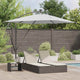 VidaXL parasol déporté banane sable 249 x 249 x 250 cm
