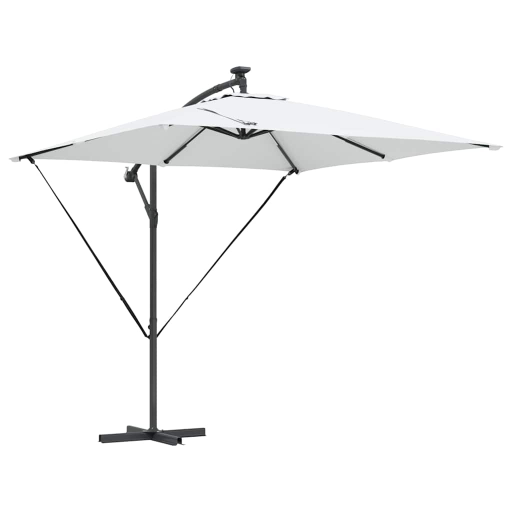 VidaXL parasol déporté banane sable 249 x 249 x 250 cm