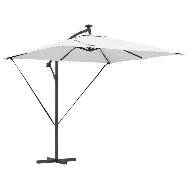 VidaXL parasol déporté banane sable 249 x 249 x 250 cm