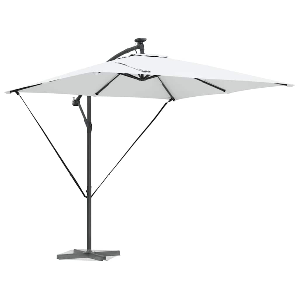 VidaXL parasol déporté banane sable 249 x 249 x 250 cm