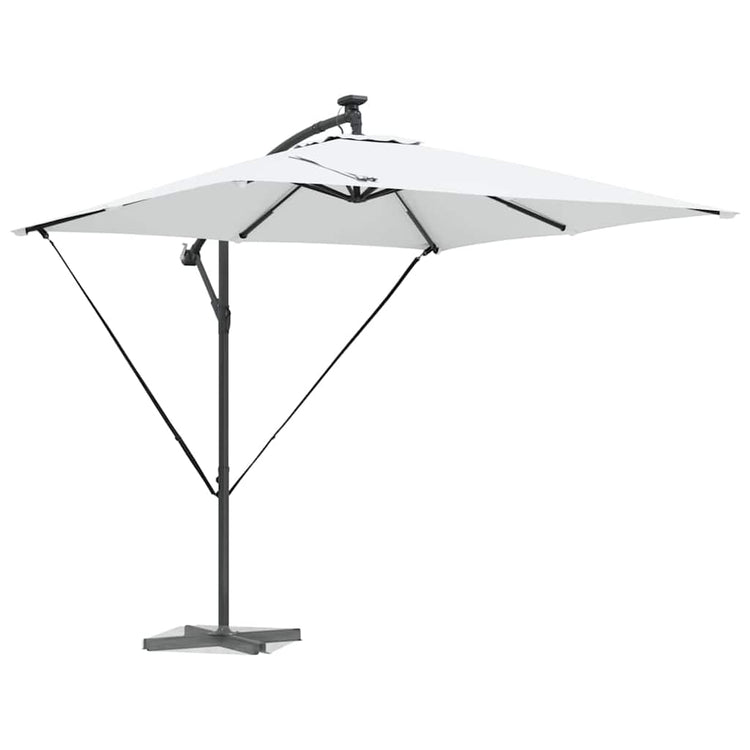 VidaXL parasol déporté banane sable 249 x 249 x 250 cm