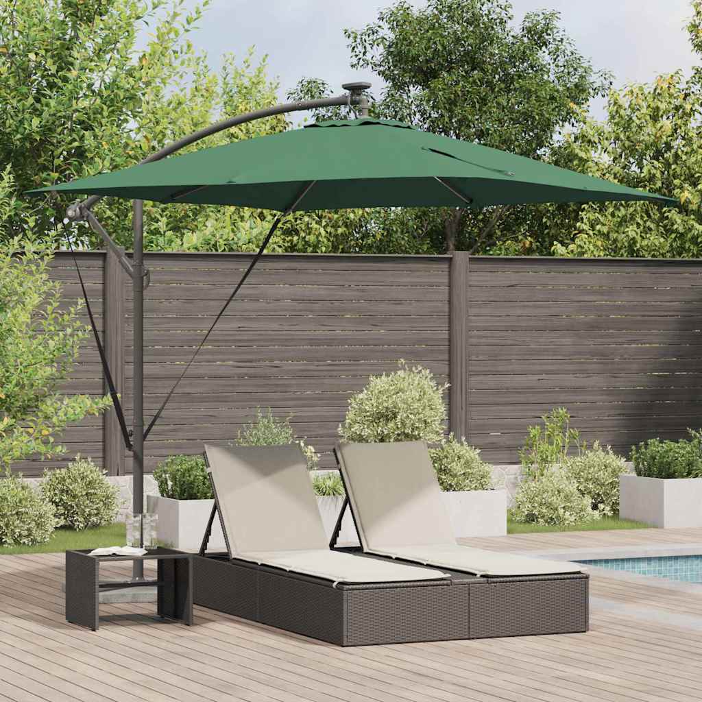 VidaXL parasol déporté banane vert 249 x 249 x 250 cm