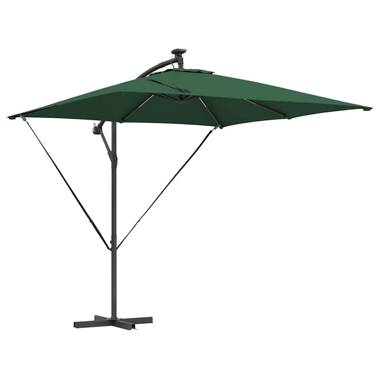 VidaXL parasol déporté banane vert 249 x 249 x 250 cm