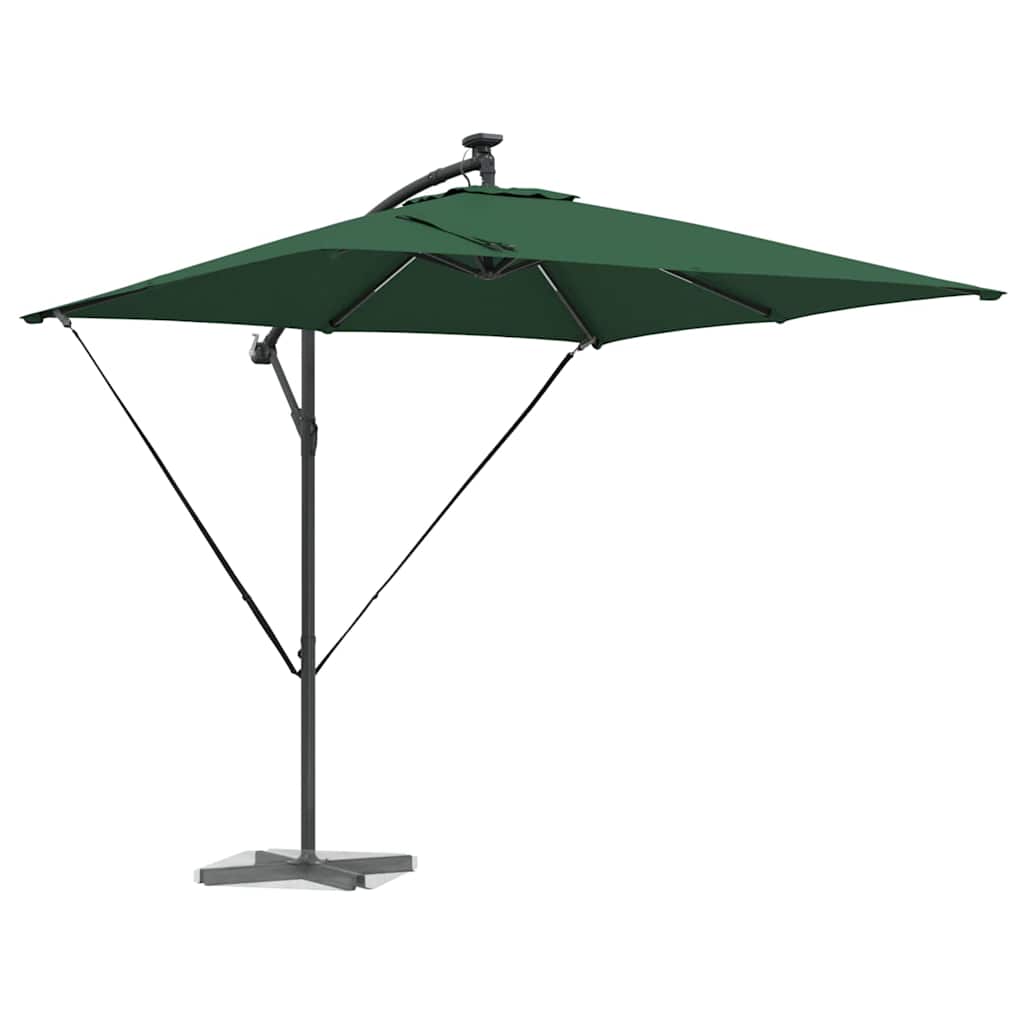 VidaXL parasol déporté banane vert 249 x 249 x 250 cm