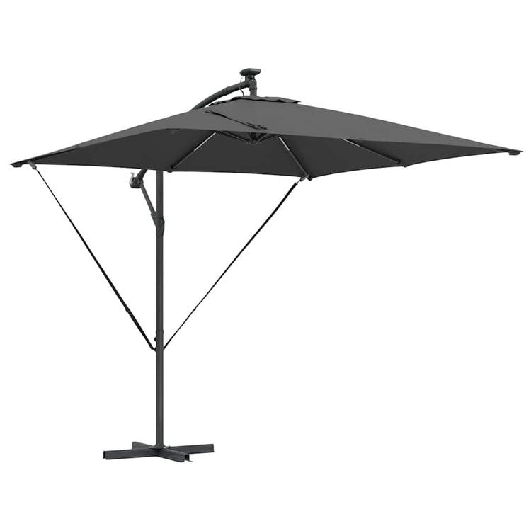 Parasol banane déporté VidaXL anthracite 249 x 249 x 250 cm