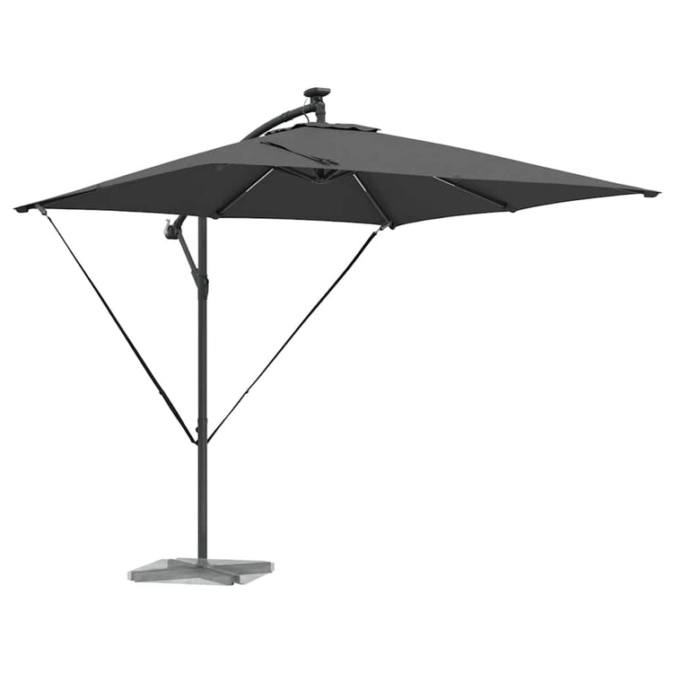 Parasol banane déporté VidaXL anthracite 249 x 249 x 250 cm