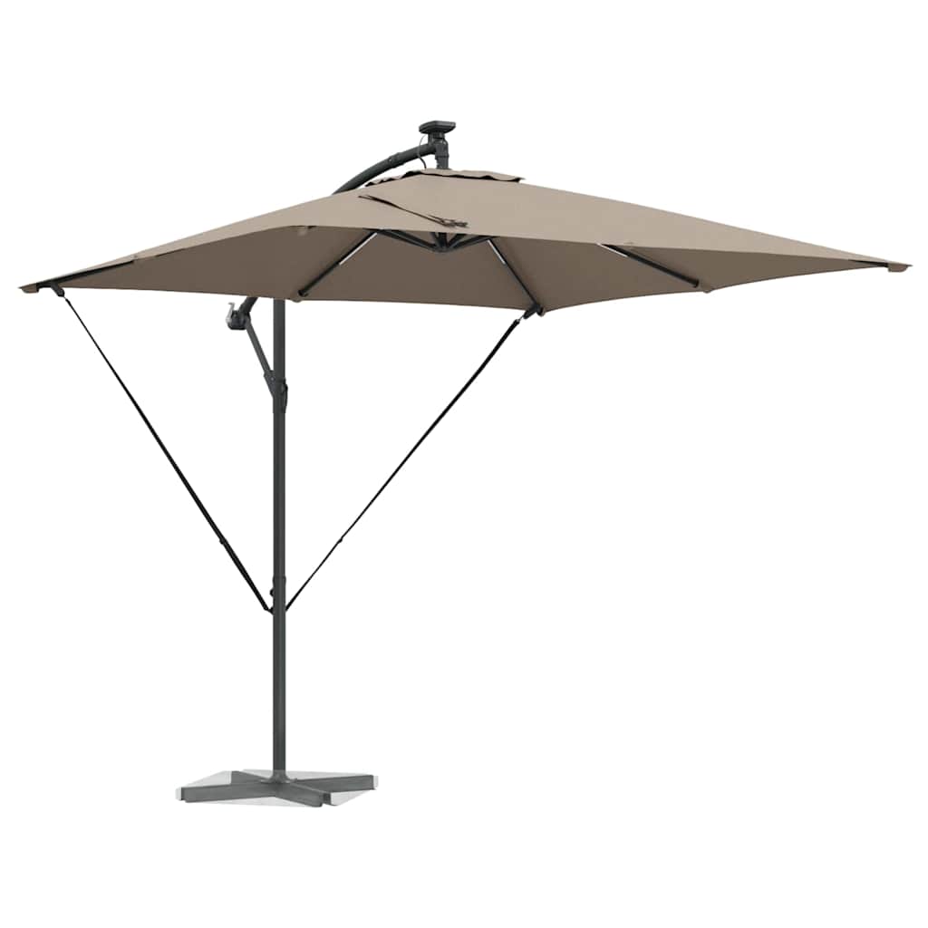 VidaXL parasol déporté banane taupe 249 x 249 x 250 cm