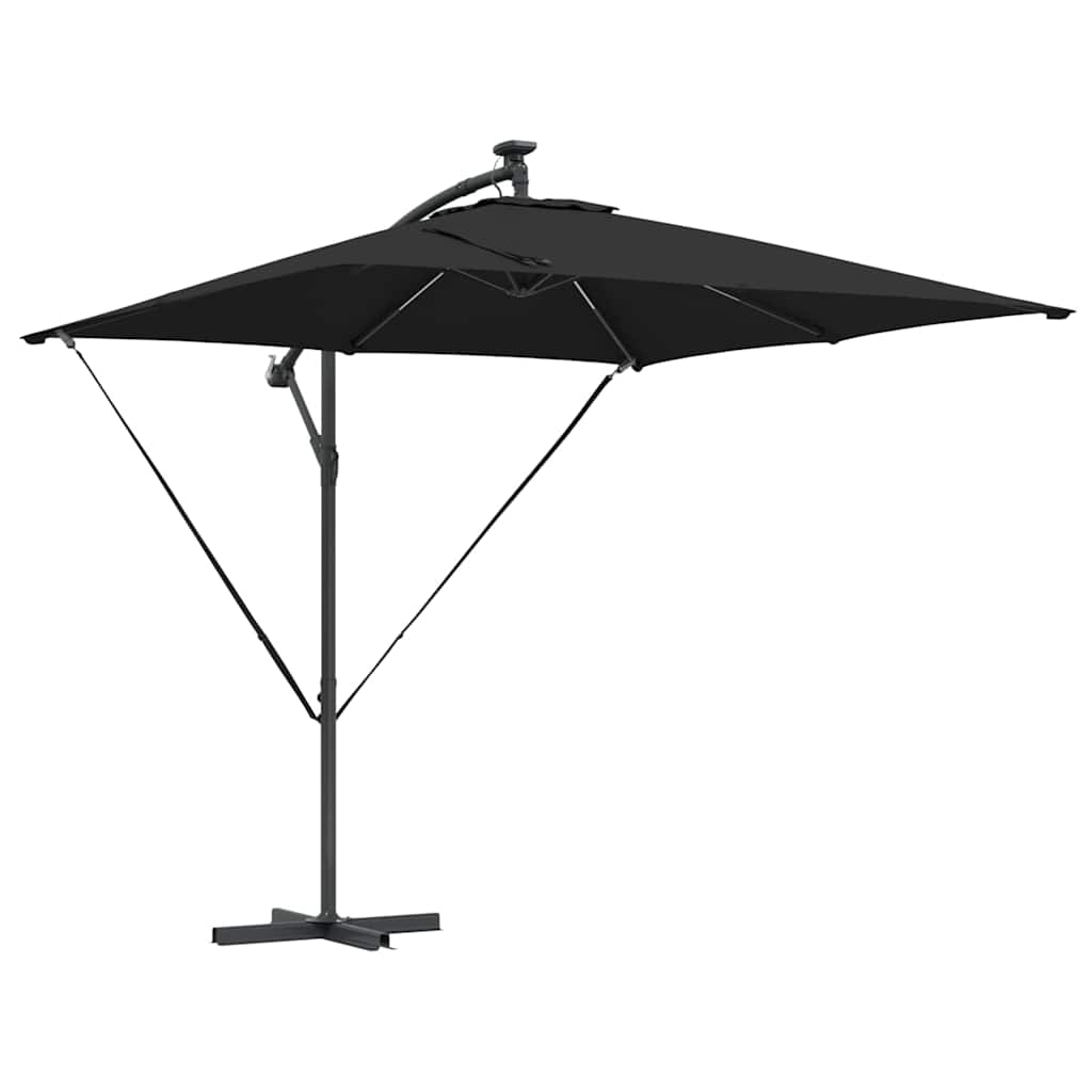 VidaXL parasol déporté banane noir 249 x 249 x 250 cm