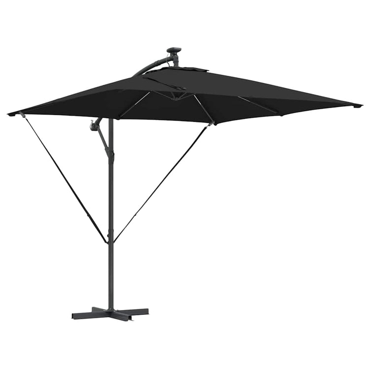 VidaXL parasol déporté banane noir 249 x 249 x 250 cm