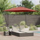 VidaXL parasol banane déporté terre cuite 249 x 249 x 250 cm