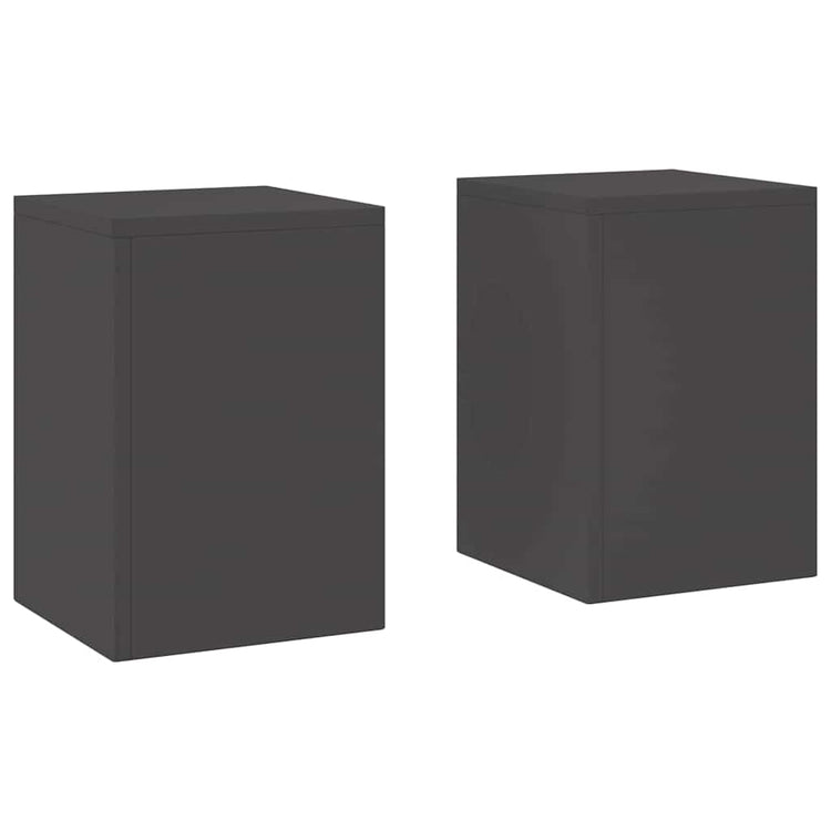 Vidaxx support pour plantes 2 pcs noir 24 x 24 x 35 cm acier