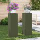 Vidaxx support pour plantes 2 pcs vert olive 24 x 24 x 75 cm acier