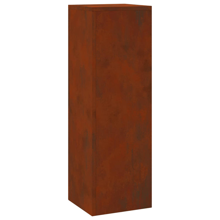 Vidaxxl support pour plantes 2 pcs rouillé 24 x 24 x 75 cm acier corten