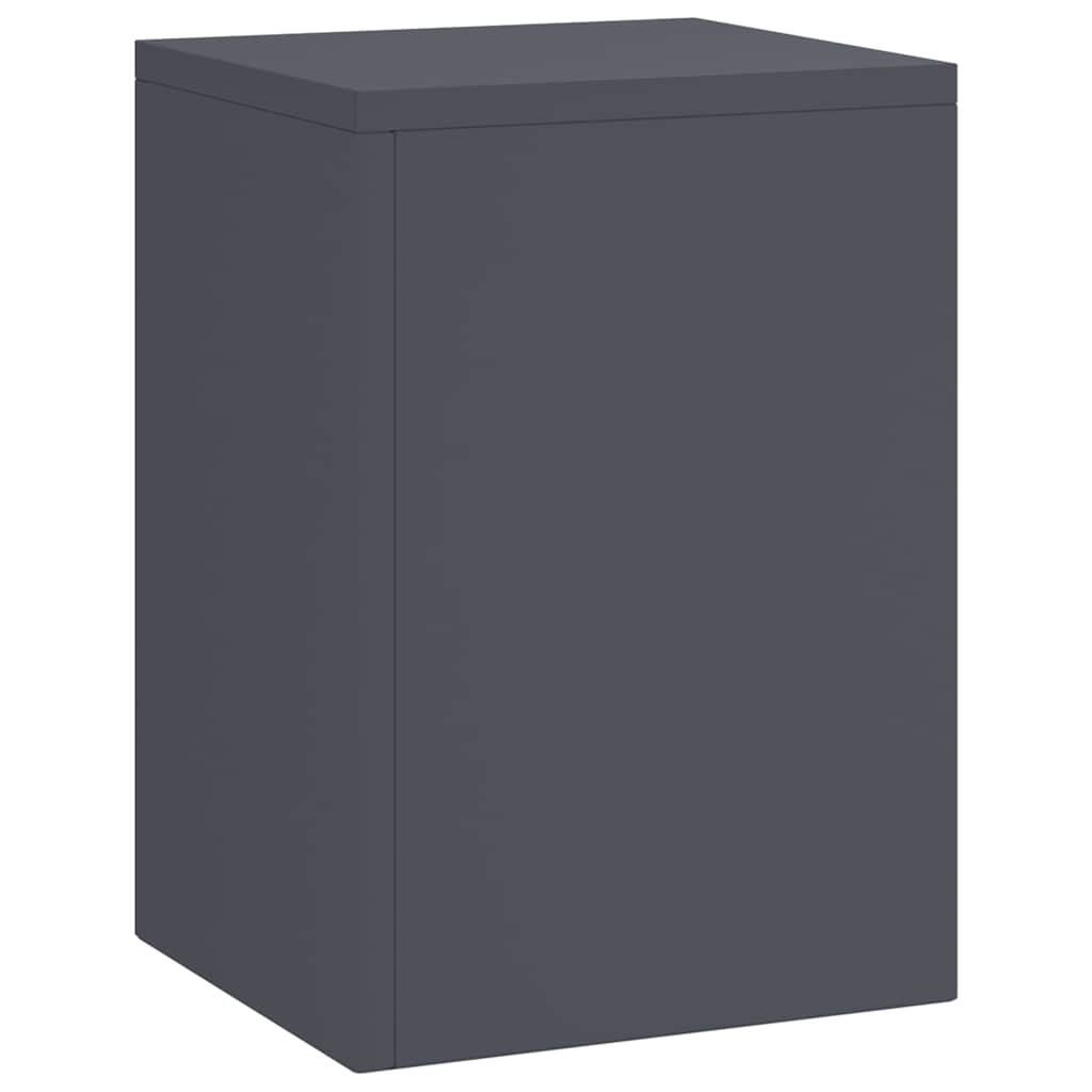 VidaXL support pour plantes 3 pcs acier anthracite