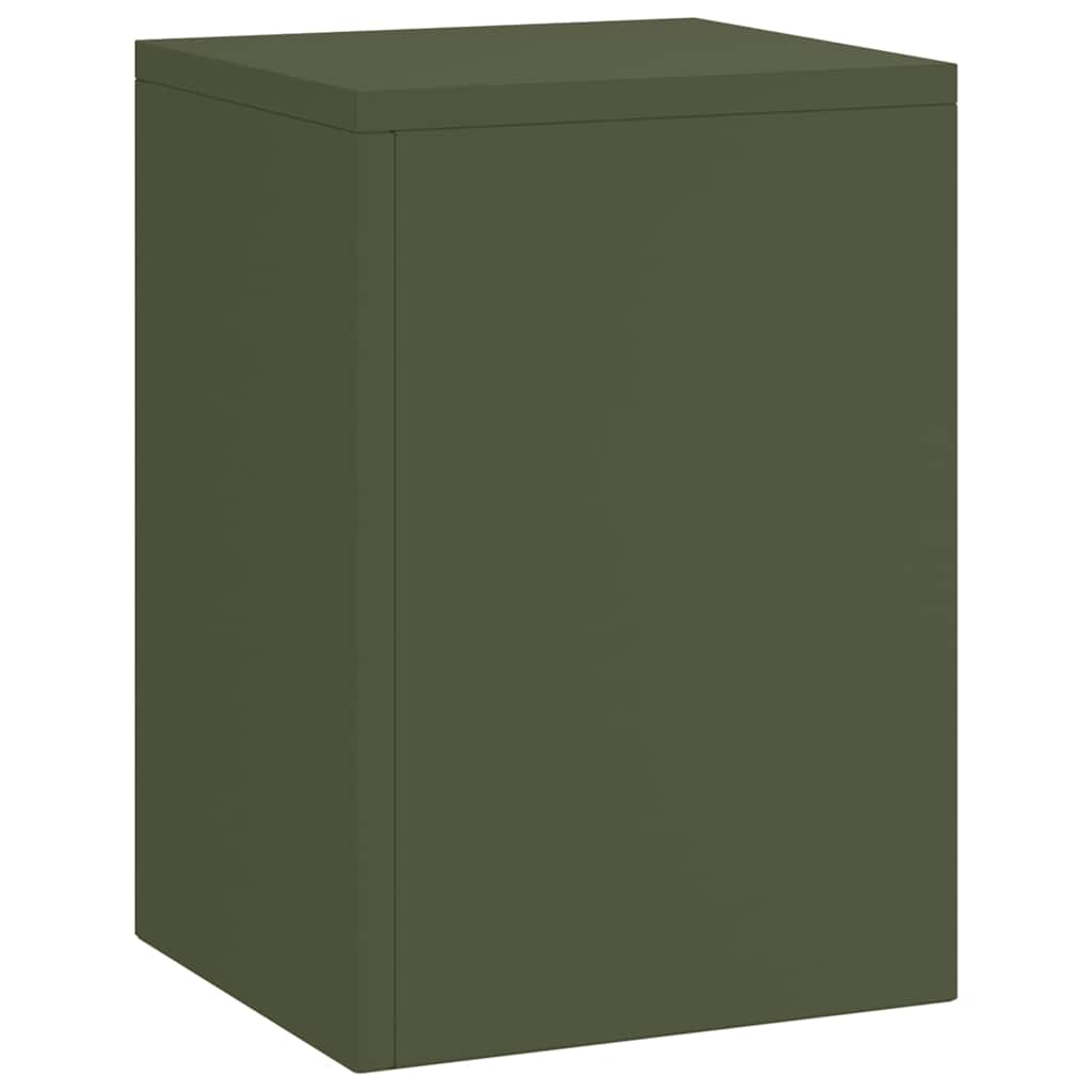 VidaXL support pour plantes 3 pcs acier vert olive