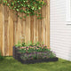 Vidaxl pot de fleur de jardin noir 90 x 90 x 35 cm acier laminé à froid