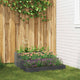 Vidaxl pot de fleur de jardin anthracite 90 x 90 x 35 cm acier laminé à froid