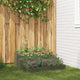 Vidaxl pot de fleur de jardin vert olive 90 x 90 x 35 cm acier laminé à froid