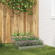 Vidaxl pot de fleur de jardin argent 90 x 90 x 35 cm acier galvanisé