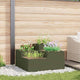 Vidaxxl pot de fleur de jardin vert olive 80 x 80 x 48 cm acier