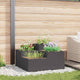 VidaXL pot de fleur de jardin noir 100 x 100 x 48 cm acier