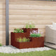 Vidaxl pot de fleur de jardin rouillé 100 x 100 x 60 cm acier corten