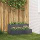 Vidaxl pot de fleur de jardin anthracite 100 x 60 x 45 cm acier laminé à froid