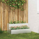 VidaXL pot de fleur de jardin argent 100 x 60 x 45 cm acier inoxydable