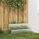 Vidaxl pot de fleur de jardin argent 100 x 60 x 45 cm acier galvanisé
