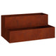 Vidaxl pot de fleur de jardin rouillé 100 x 60 x 45 cm acier corten