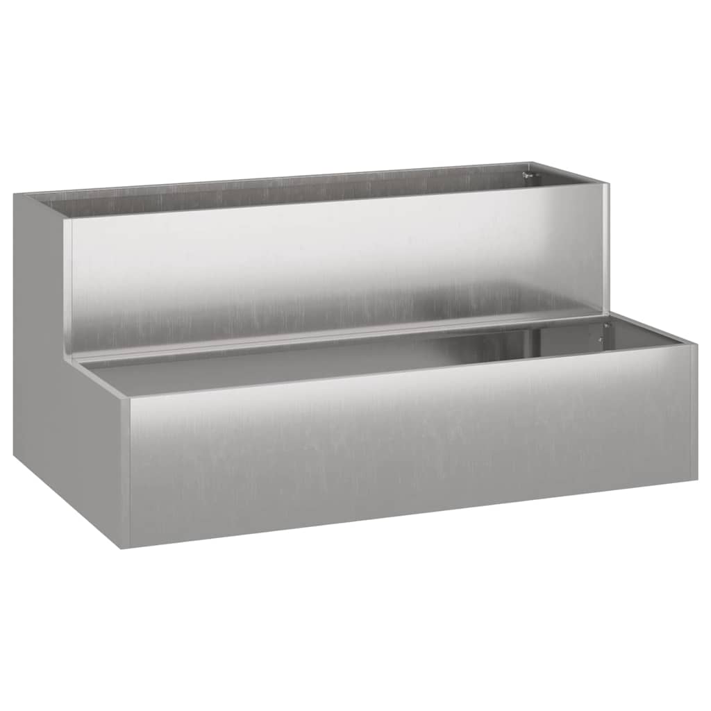 Vidaxl pot de fleur de jardin rouillé 100 x 60 x 45 cm acier corten