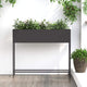 Vidaxxl jardinière surélevée noir 100 x 26 x 82 cm acier