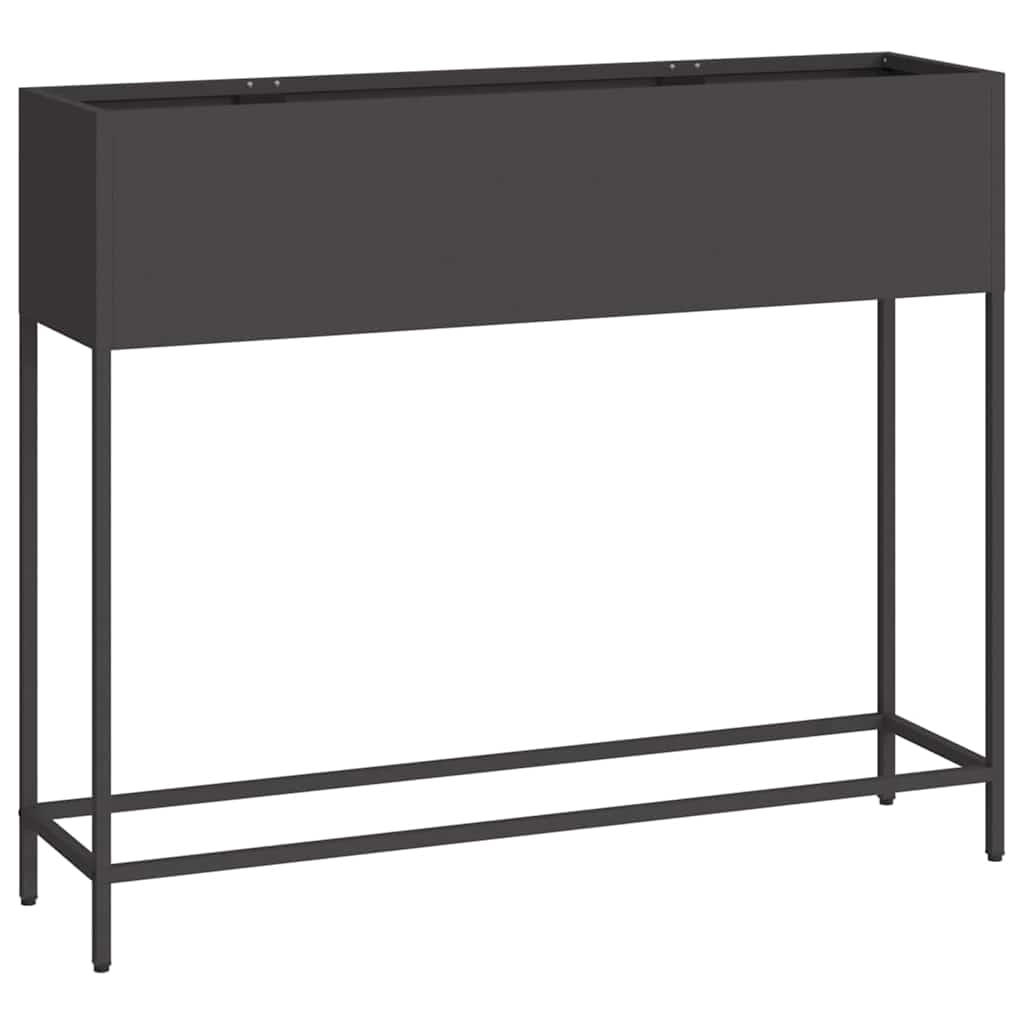 Vidaxxl jardinière surélevée noir 100 x 26 x 82 cm acier