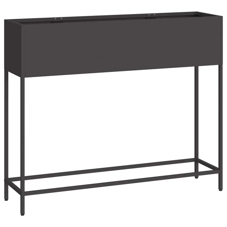 Vidaxxl jardinière surélevée noir 100 x 26 x 82 cm acier