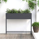 Vidaxl jardinière surélevée anthracite 100 x 26 x 82 cm acier