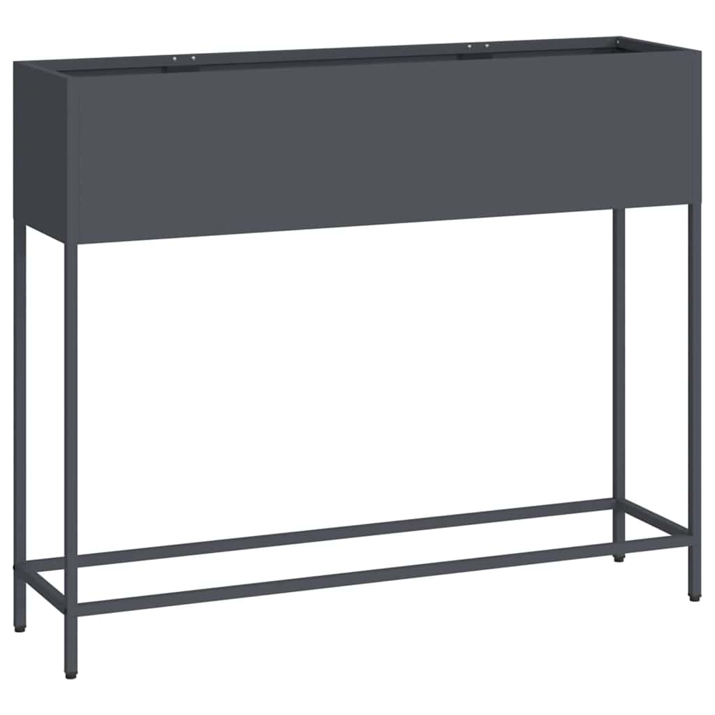 Vidaxl jardinière surélevée anthracite 100 x 26 x 82 cm acier