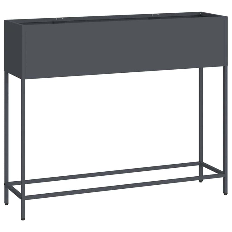 Vidaxl jardinière surélevée anthracite 100 x 26 x 82 cm acier