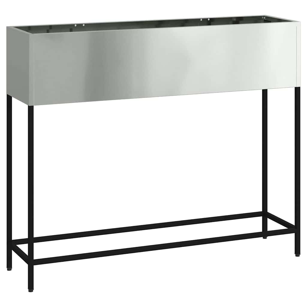 VidaXL jardinière surélevée argent 100 x 26 x 82 cm