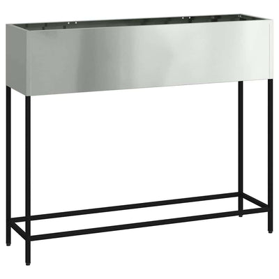 VidaXL jardinière surélevée argent 100 x 26 x 82 cm