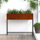 Vidaxl jardinière surélevée rouillé 100 x 26 x 82 cm acier corten