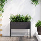 Vidaxx jardinière surélevée noir 60 x 26 x 45 cm acier