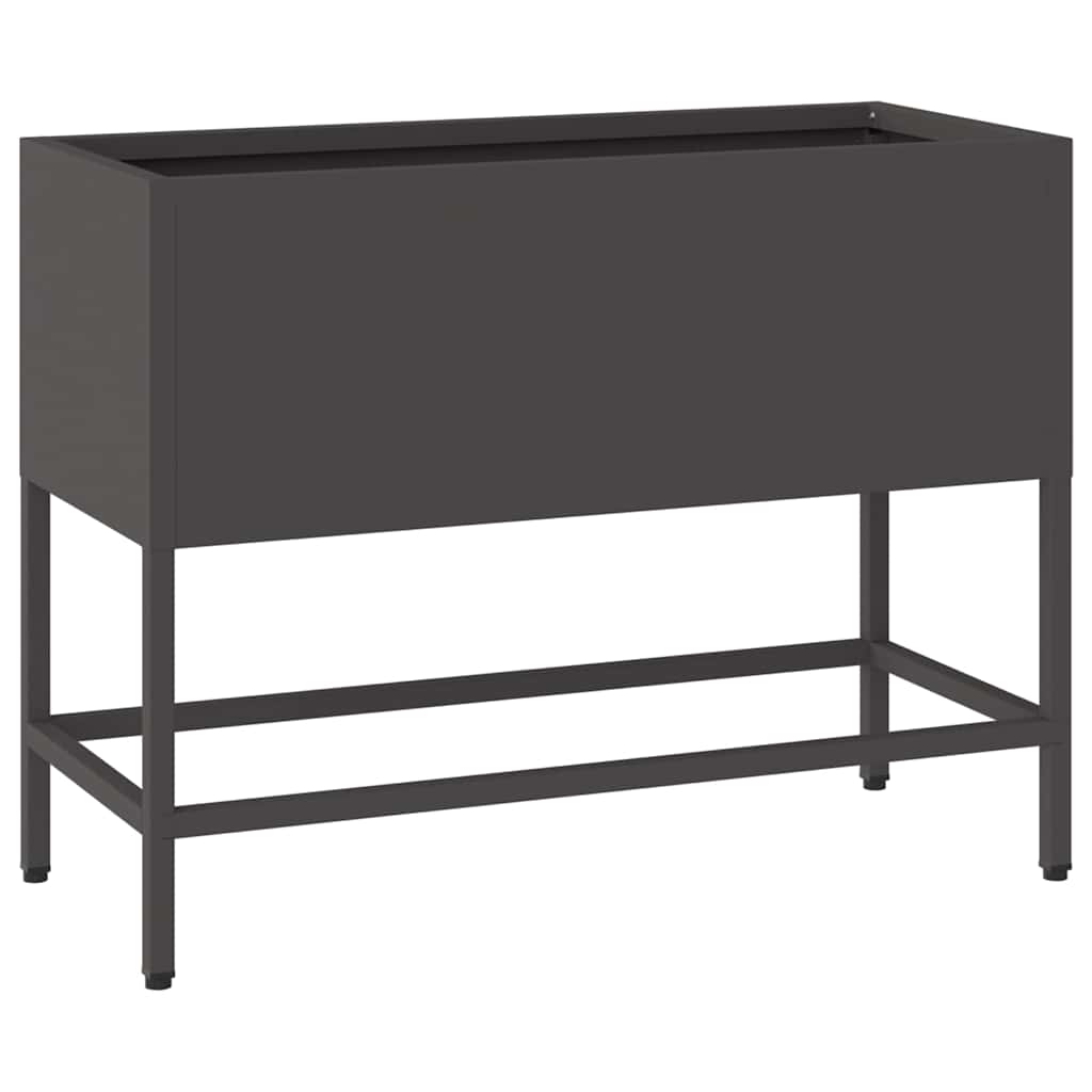 Vidaxx jardinière surélevée noir 60 x 26 x 45 cm acier