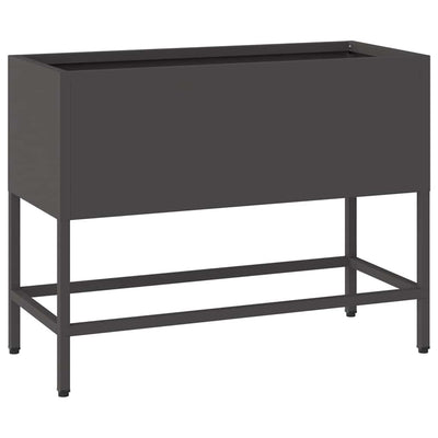 Vidaxx jardinière surélevée noir 60 x 26 x 45 cm acier