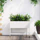 Vidaxx jardinière surélevée blanc 60 x 26 x 45 cm acier