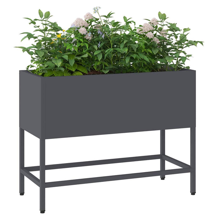 Vidaxl jardinière surélevée anthracite 60 x 26 x 45 cm acier